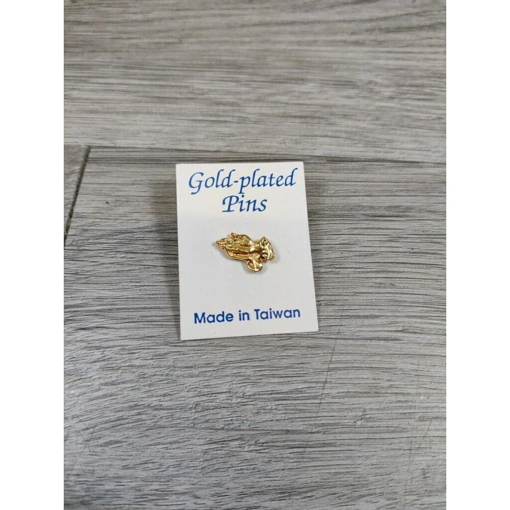 Gold Plated Praying Hands 3/4